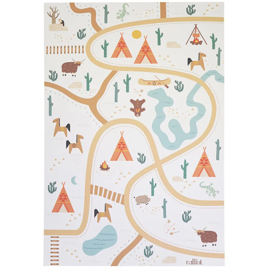 Kinderteppich Luuke Multi Vinyl 150 x 100 cm