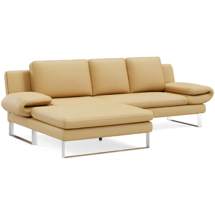 Ecksofa Jarek Leder karamell B 321 T 168 cm - Möbel Konfigurator: Traummöbel individuell zusammenstellen