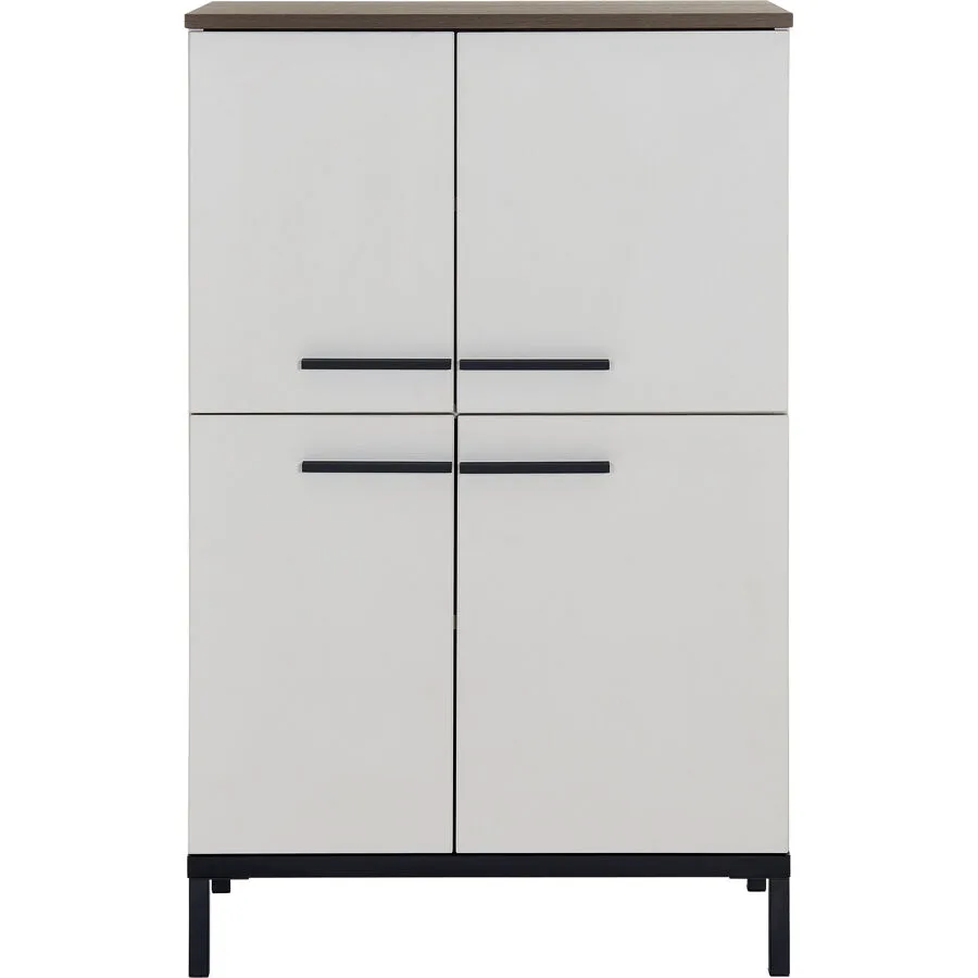 Kommode Yonca Beige Holzwerkstoff 60 cm 34 cm 97 cm