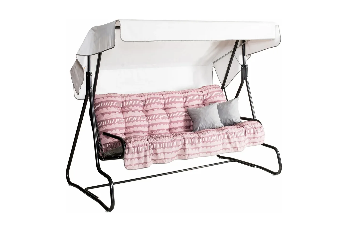 De Grande 3- pers. hammock, 84B - Grå/Rosa