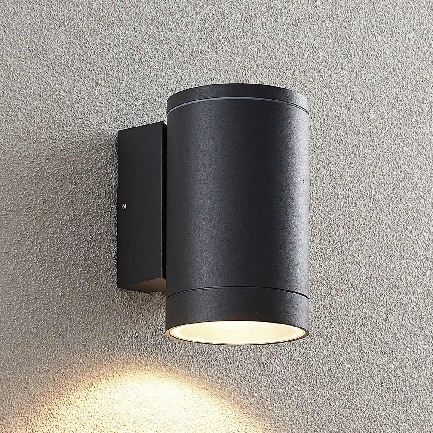 Thomke Außen Wandleuchte Dark Grey - Lucande - Terrasse - Modern - Metall - Einflammig