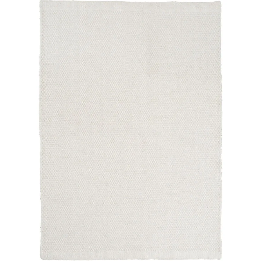 Teppich Asko Weiss Wolle 140 cm 200 cm - Teppich