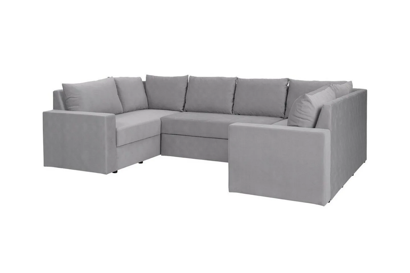 Staffin 4-sits Hörnbäddsoffa Light grey/Dark grey -