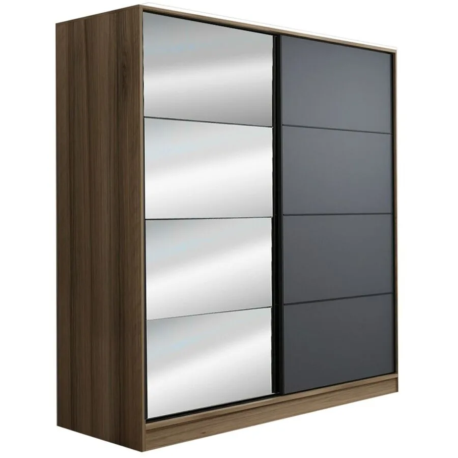 Kleiderschrank Uyumak natur Melamin B 220 cm