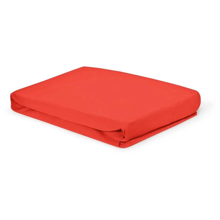 Fixleintuch Esprit Uni Cayenne Baumwolle 90 x 200 cm - Material: 97% Baumwoll-Jersey, 3% Elasthan