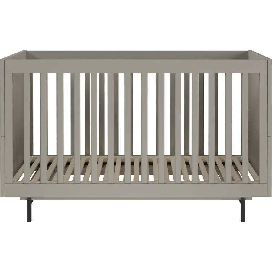 Kinderbett Tomino steingrau Holzwerkstoff 70 x 140 cm