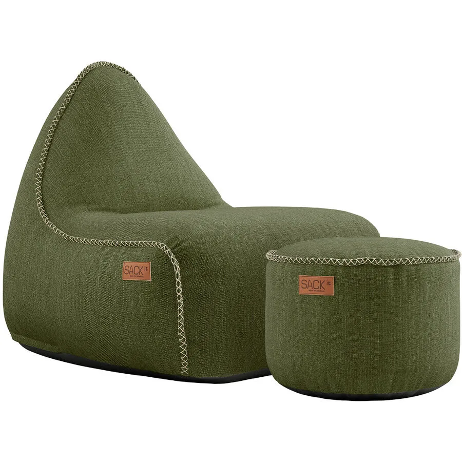 SACKit Sitzsack Cobana olive 100% Olefin Fasermischung / Füllung: EPS Kugeln B 146 cm