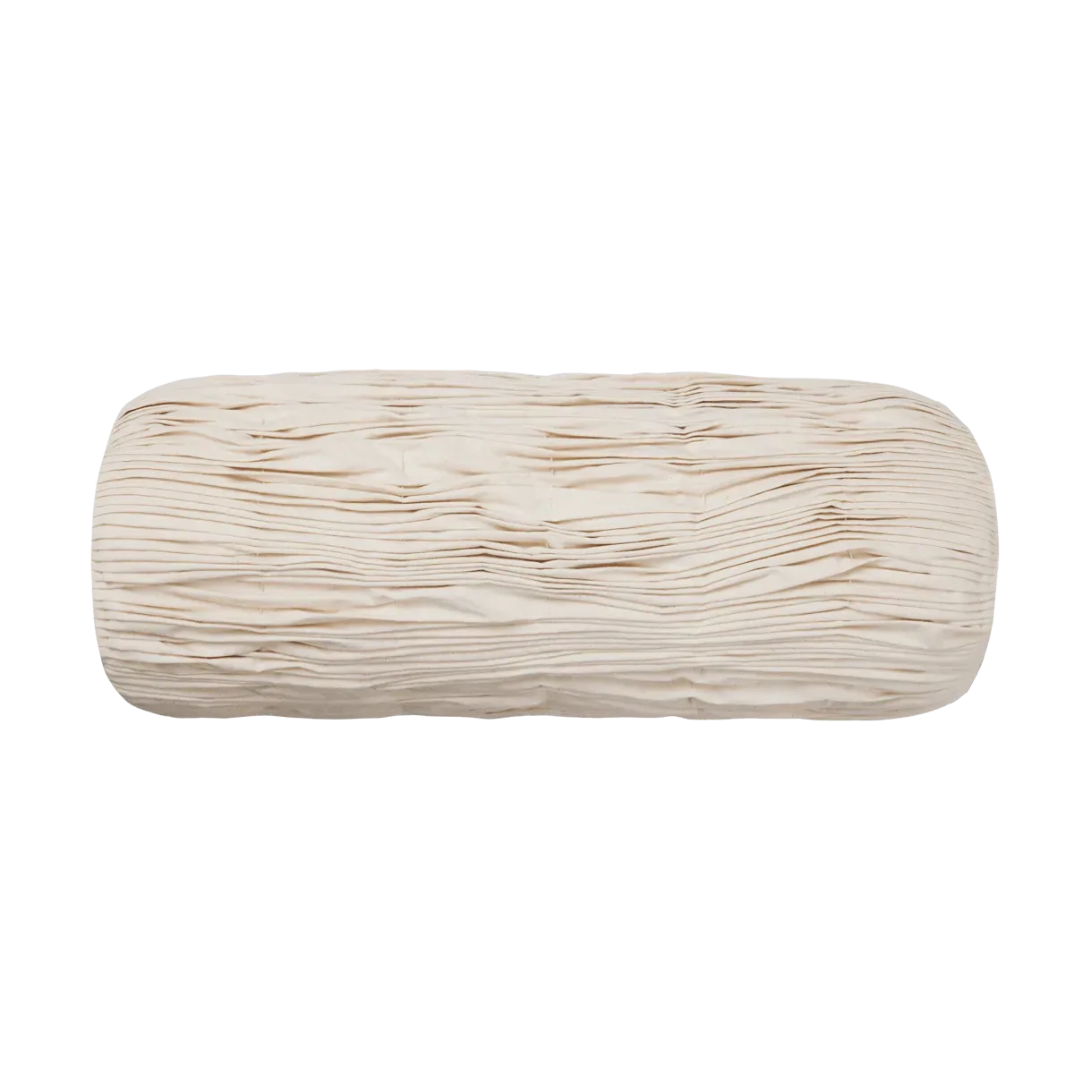Ferm Living Falda smocked bolster cylinderkudde Undyed