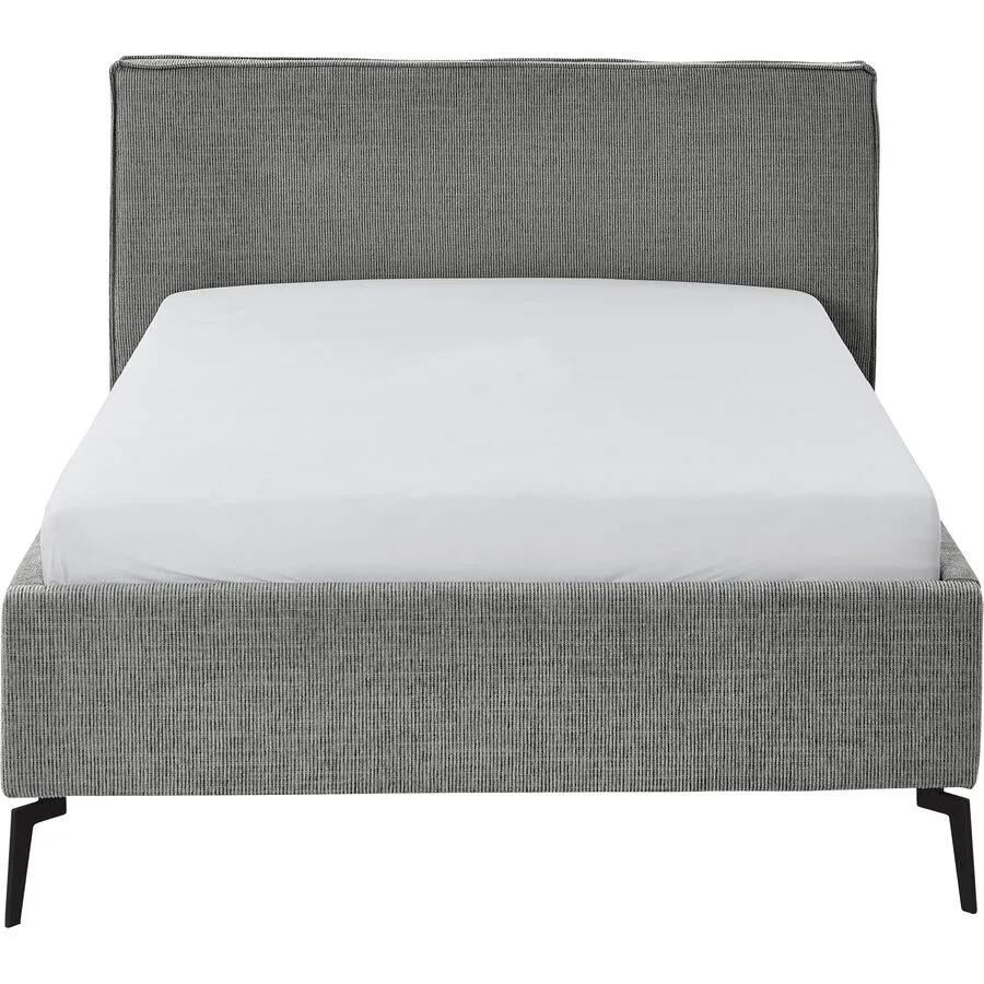 Bett Lina Mouse Grey Polyester 140 x 200 cm