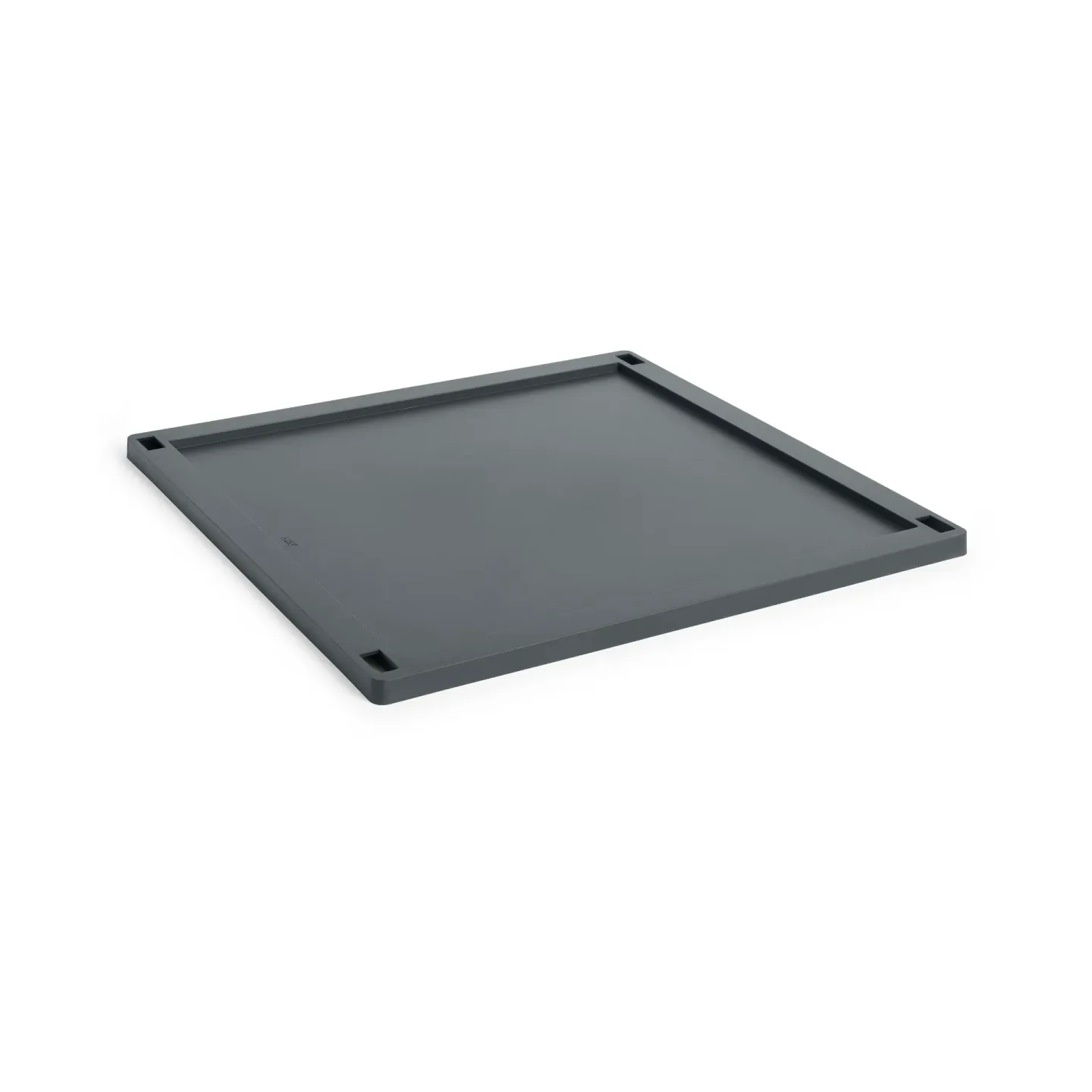 HAY Colour Crate Square lock plastic large Charcoal