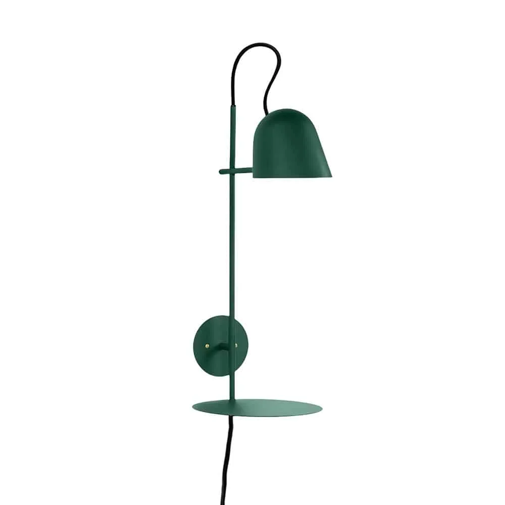 Örsjö Streck Bleck Vägglampa Tallgrön Utvändig kabel med platta