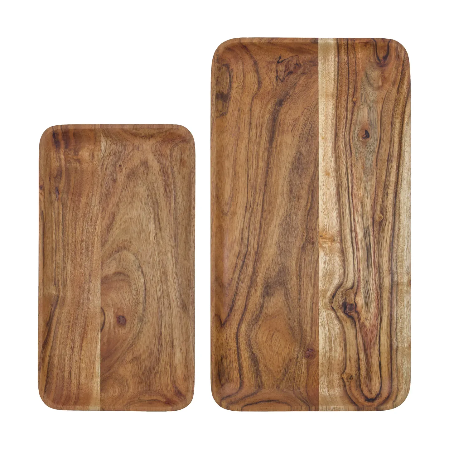 House Doctor Wood Tablett 2-teilig Natur