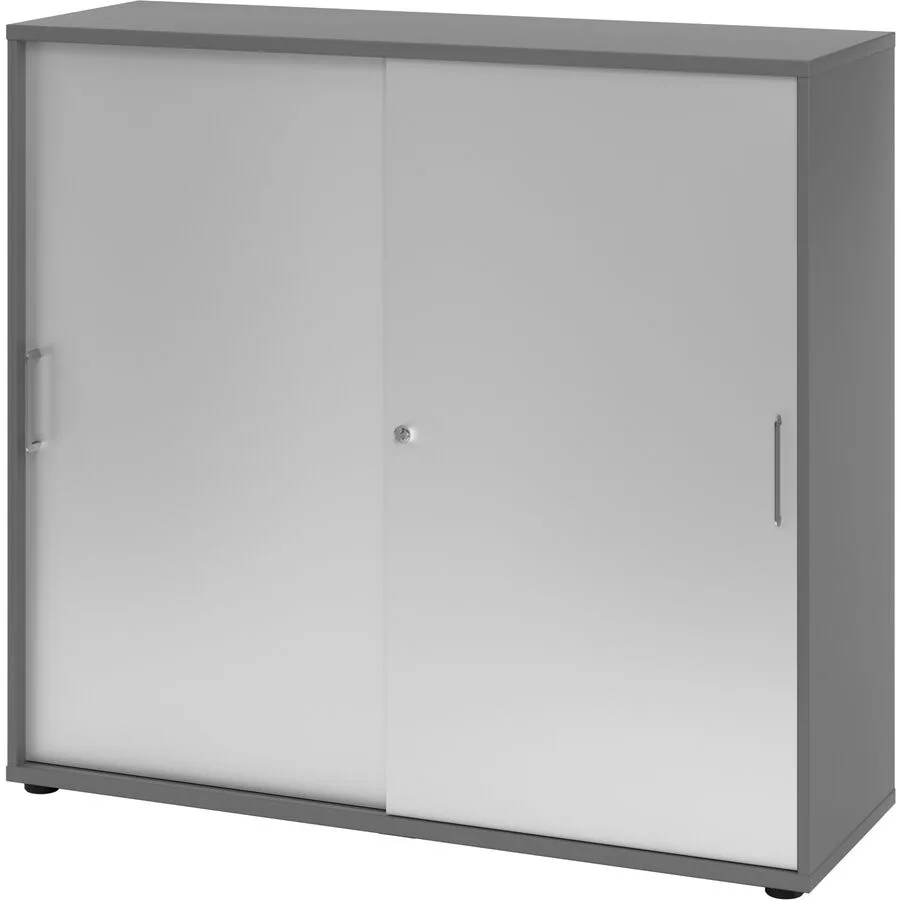 Aktenschrank Office silber Holzwerkstoff B 120 H 110 cm