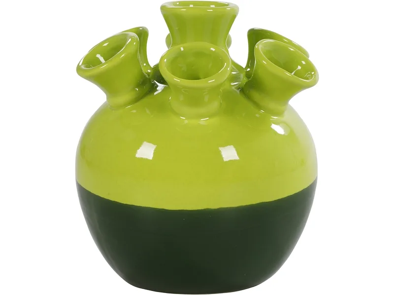 Vase DOMITILLE 16.5x15x18.5cm grün