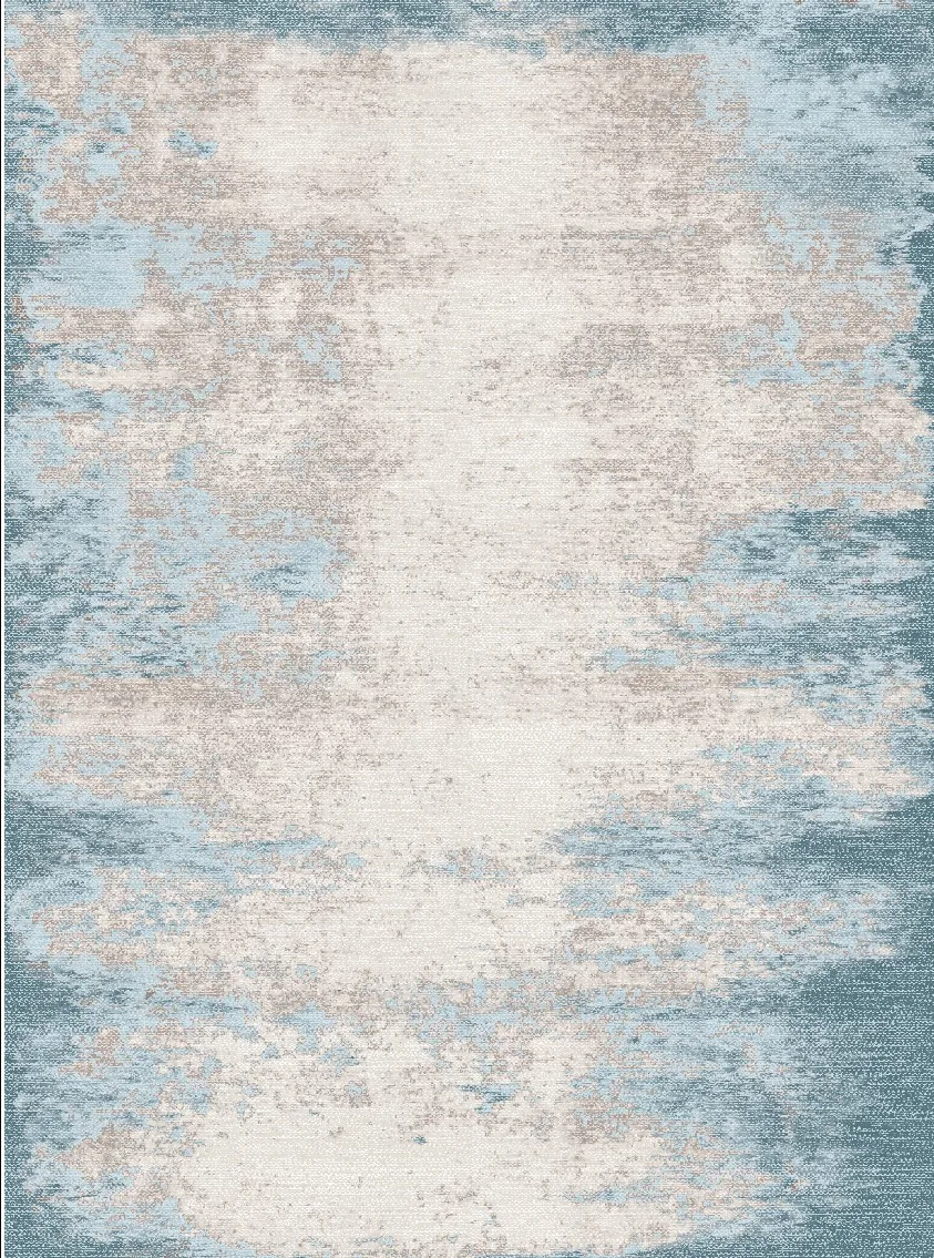 Wilton-teppe - Zarzi (blå) (Størrelse: 160 x 230 cm)