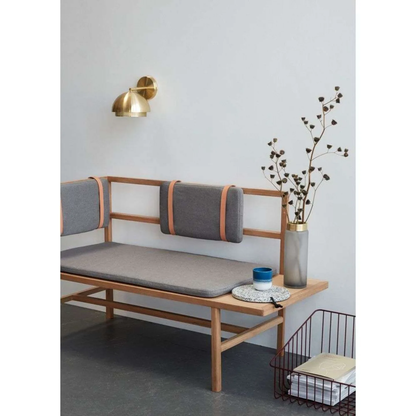 Edge Wandleuchte Brass - Hübsch - Wohnzimmer - Metall