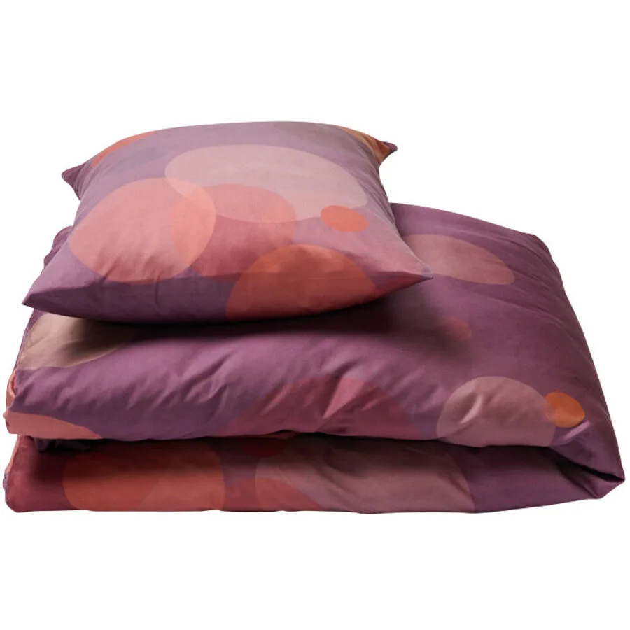 Journey Living Kissenbezug Lyon Baumwolle 65 cm 65 cm - Farbe: Grape - Material: Bio Baumwolle