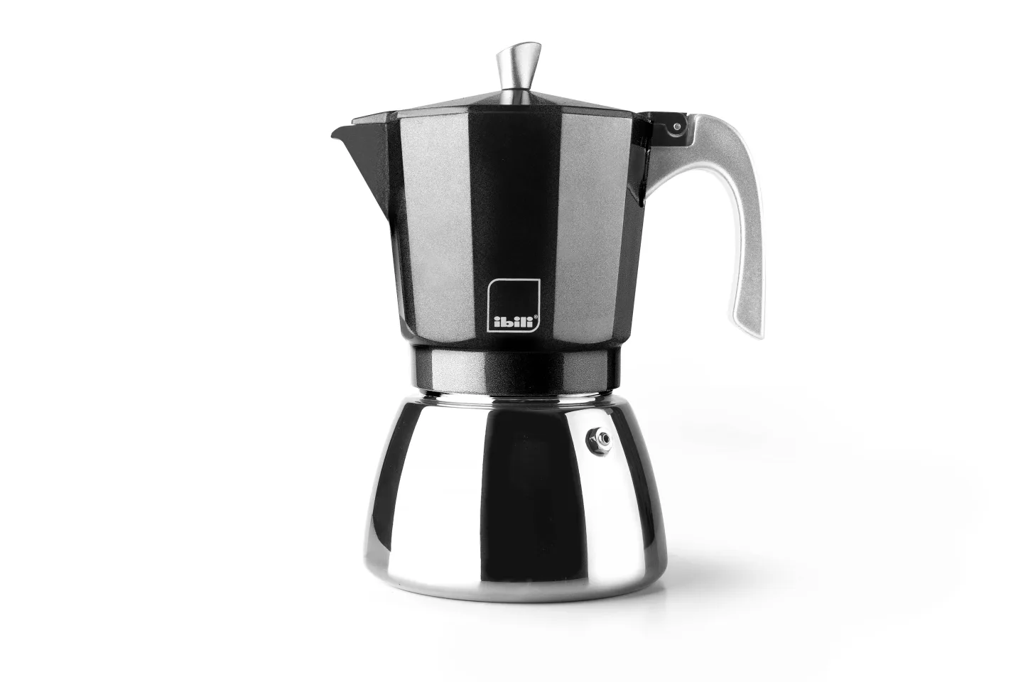 Ibili - Elba espressokanne - 6 kopper - svart