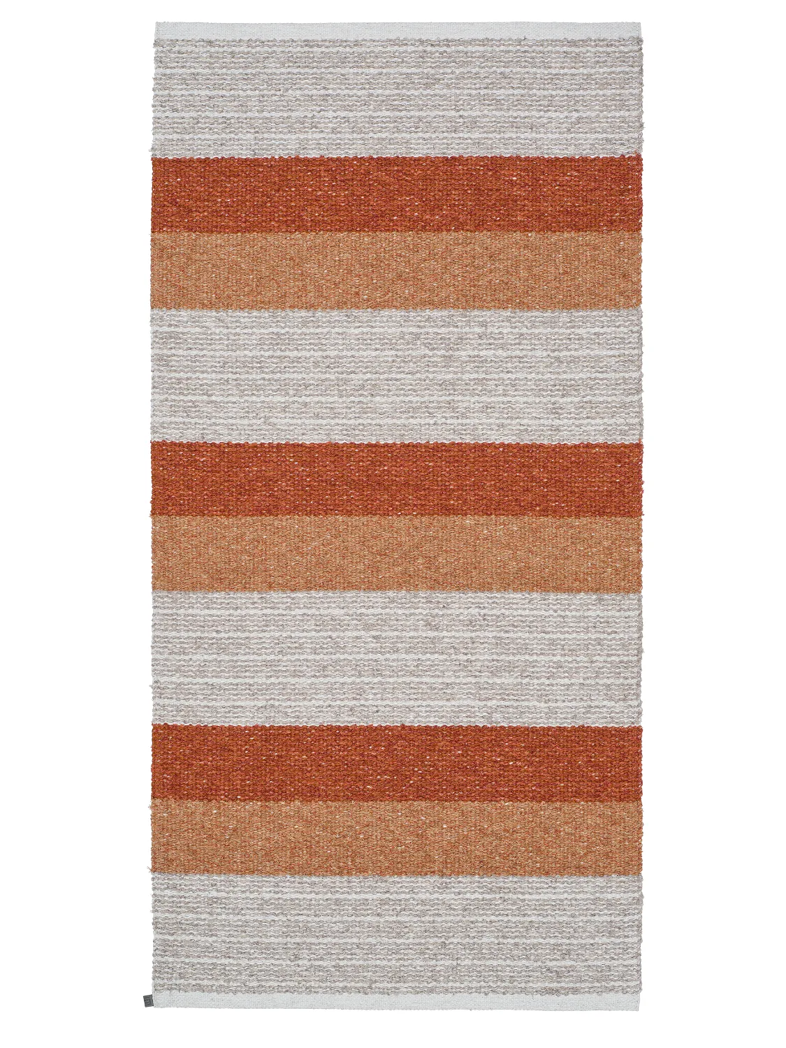 Plast- og garntepper - Horredsmattan Myra mix (rust) (Størrelse: 70 x 260 cm)