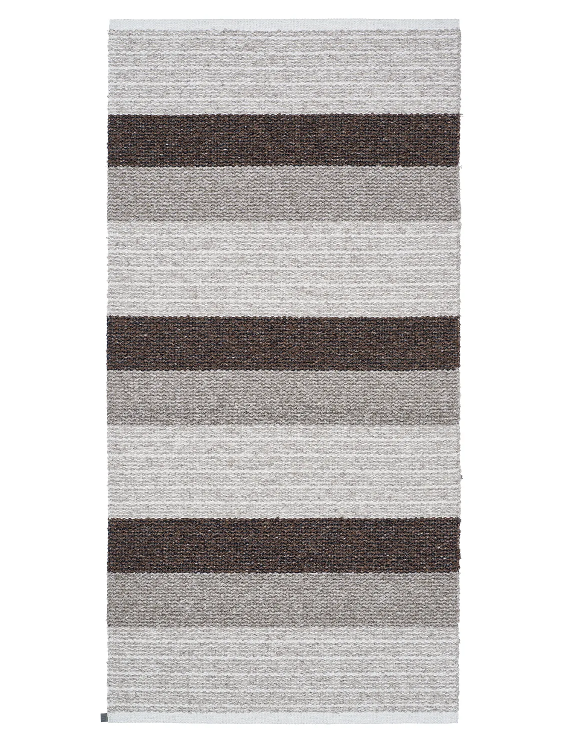Plast- og garntepper - Horredsmattan Myra mix (brun) (Størrelse: 70 x 140 cm)