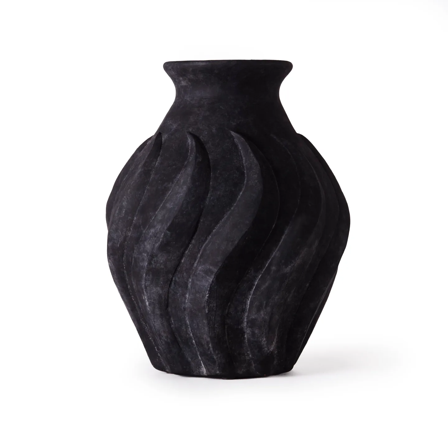 Dusty Deco - Swirl Vase Large, Black - Vaser - Edin & Lina Kjellvertz - Svart