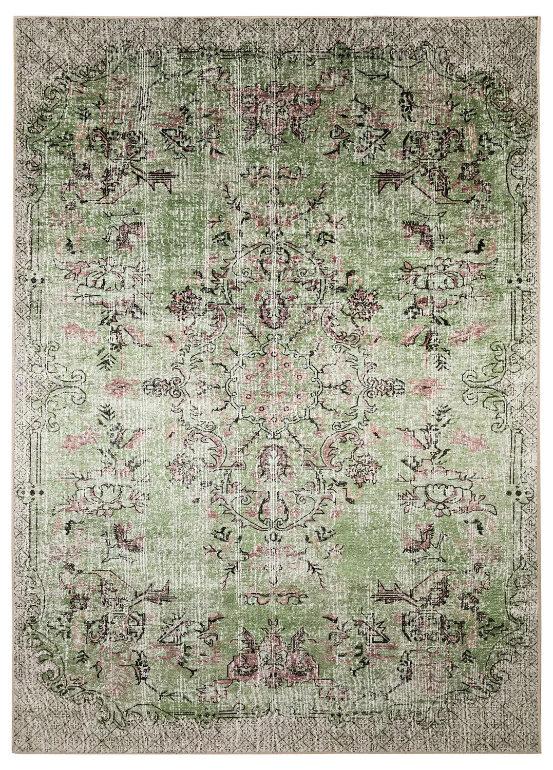 Wilton-teppe - Rosalie (grønn) (Størrelse: 160 x 230 cm)