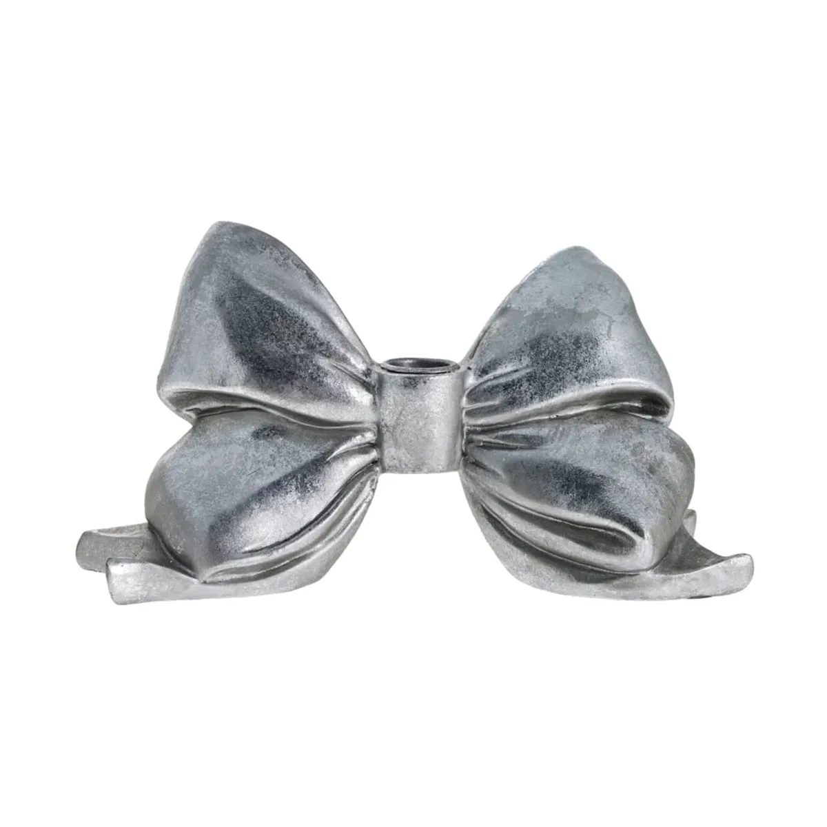 Lene Bjerre Serafina bow ljusstake 12,7 cm Antiksilver
