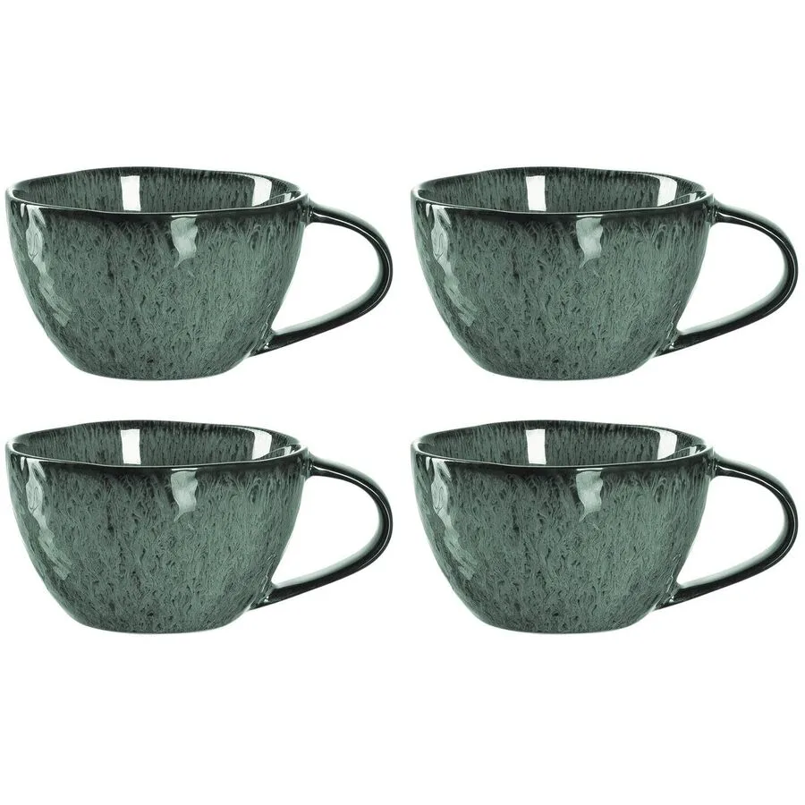 Kaffeetassen-Set Leonardo Grün Keramik 0.29 l