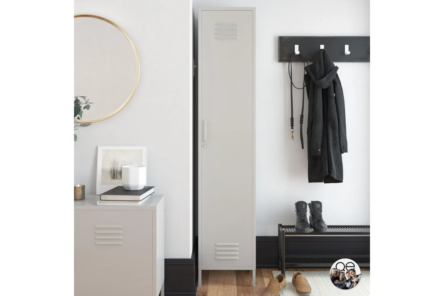 Bradford Highboard Ljusgrå - Dorel Home
