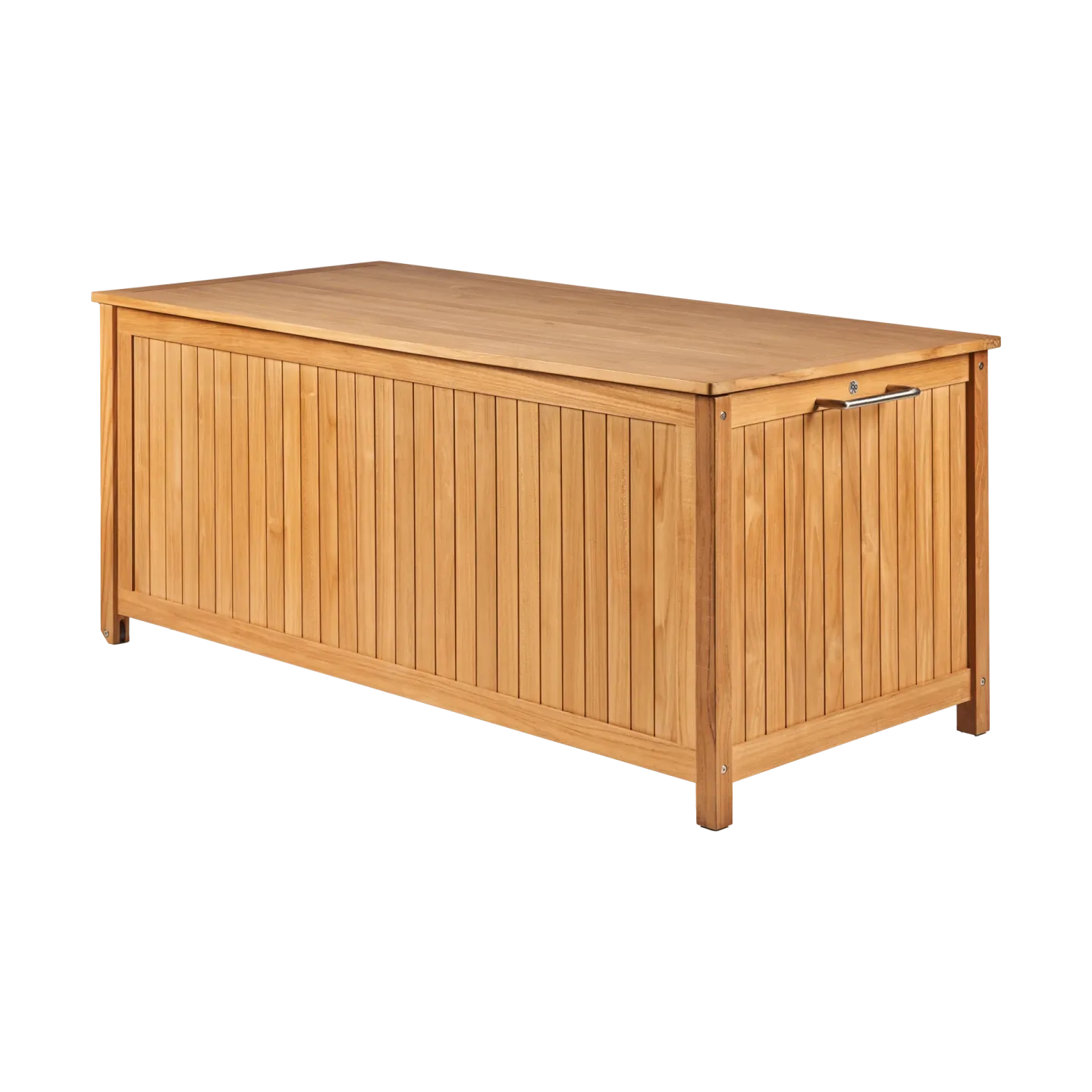 1898 Bjärknäs Kissenbox mit Rädern L 180x85x75 cm Teak