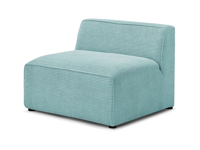 Modulare Sessel für Sofa BOBOCHIC MEGEVE Cord-Stoff hellblau