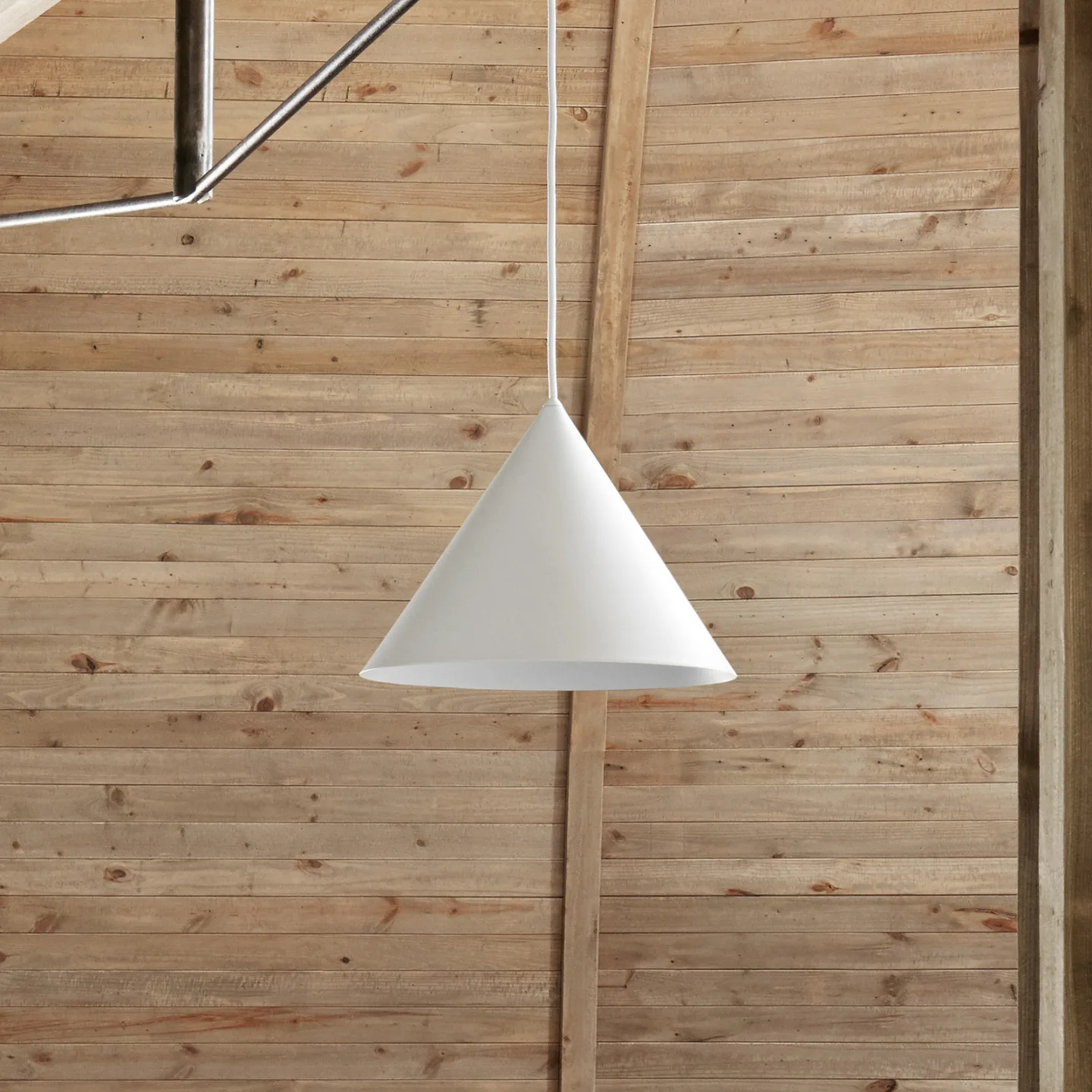 Benjamin Pendelleuchte Ø30 Matt White - Frandsen - Wohnzimmer - Design - Metall - Einflammig