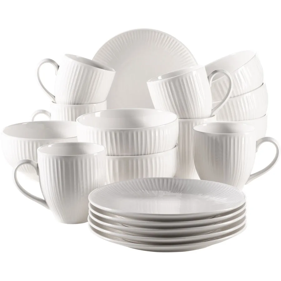 MÄSER Frühstücks-Set Dalia Weiss Porzellan