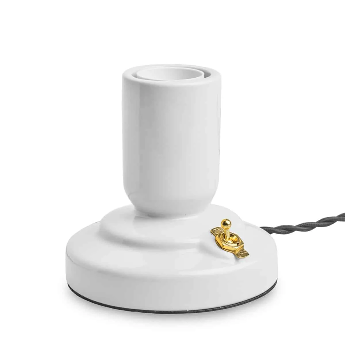 Bordslampa Retro Porslin Vit