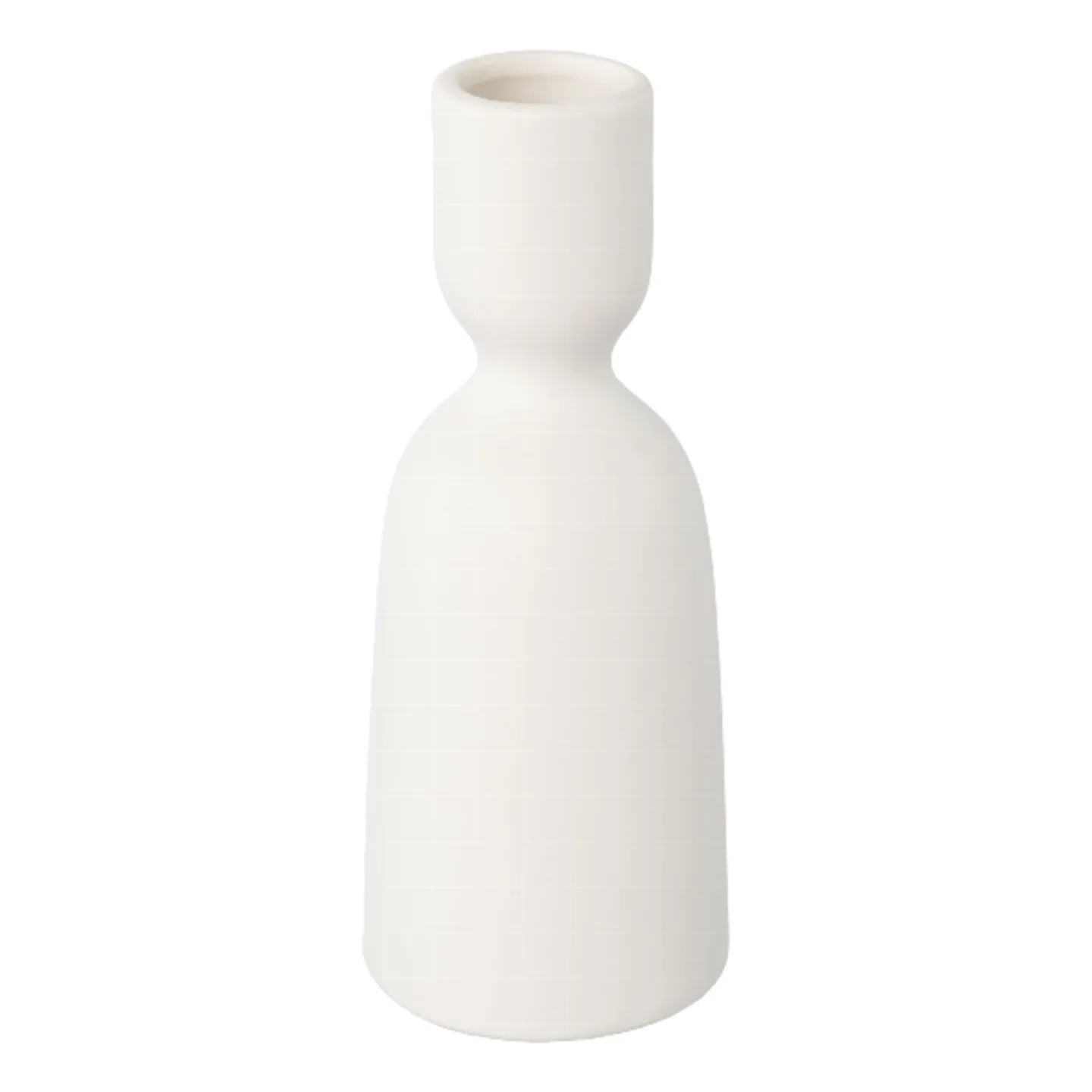Gasper Kerzenständer Malmö Porzellan Weiss H: 13 cm | Schubiger Möbel