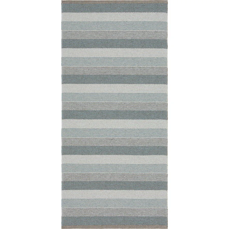 HORREDSMATTAN Outdoor-Teppich Lovi blau Streifen Mischgewebe 70 x 400 cm