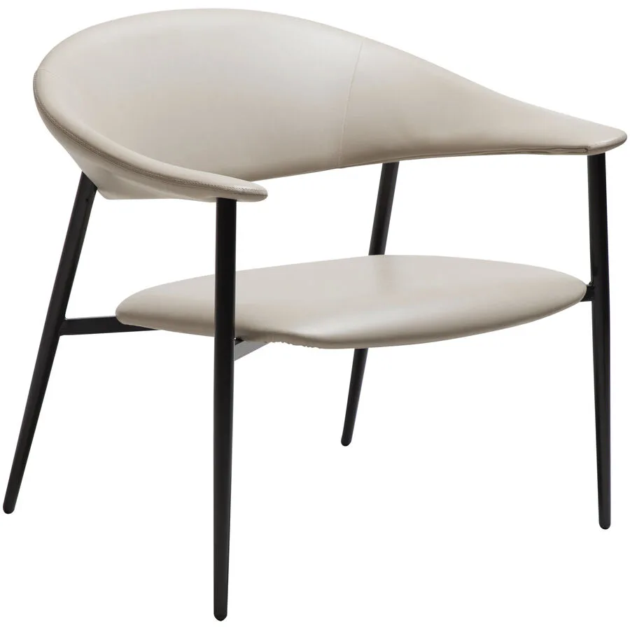 DAN-FORM Sessel Rover grey Kunstleder B 79 T 72 cm H 74.5 cm