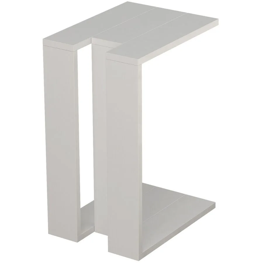 Beistelltisch Yasam weiss Melamin B 30 H 57 cm