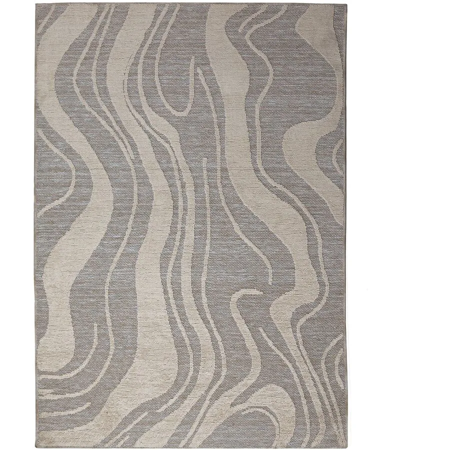 Teppich Fluxi Grau Polyester 120 cm 165 cm - Farbe: hellgrau