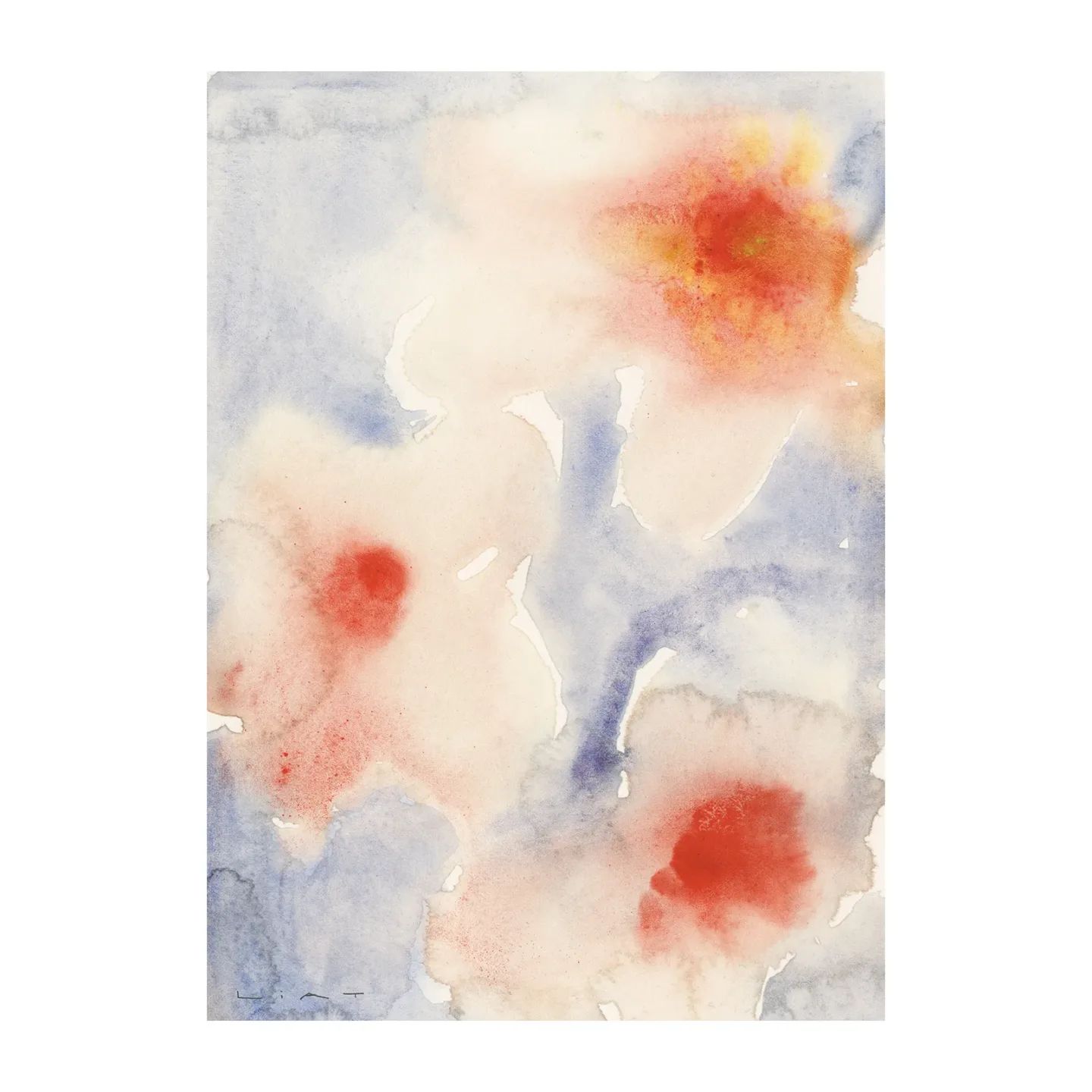 Paper Collective Three Flowers Poster 30 x 40cm