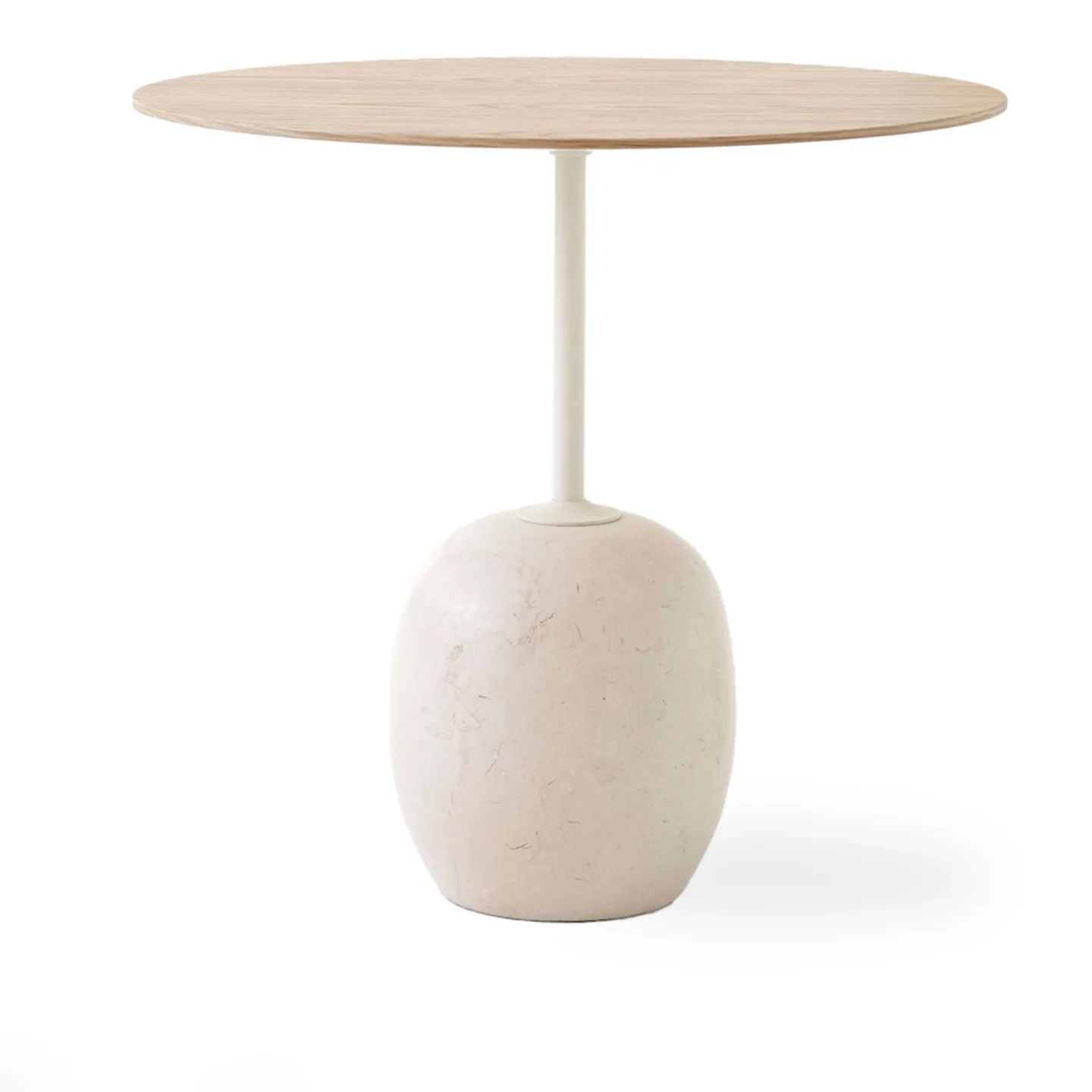 &Tradition - Lato LN9 Lacquered Oak & Crema Diva Marble - Sidobord - Luca Nichetto