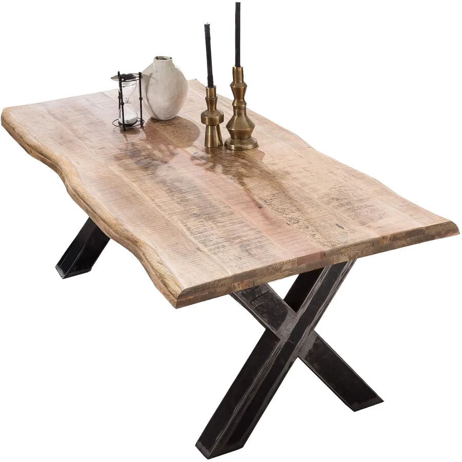 Esstisch Ralf natur Mango Massivholz B 160 T 90 cm