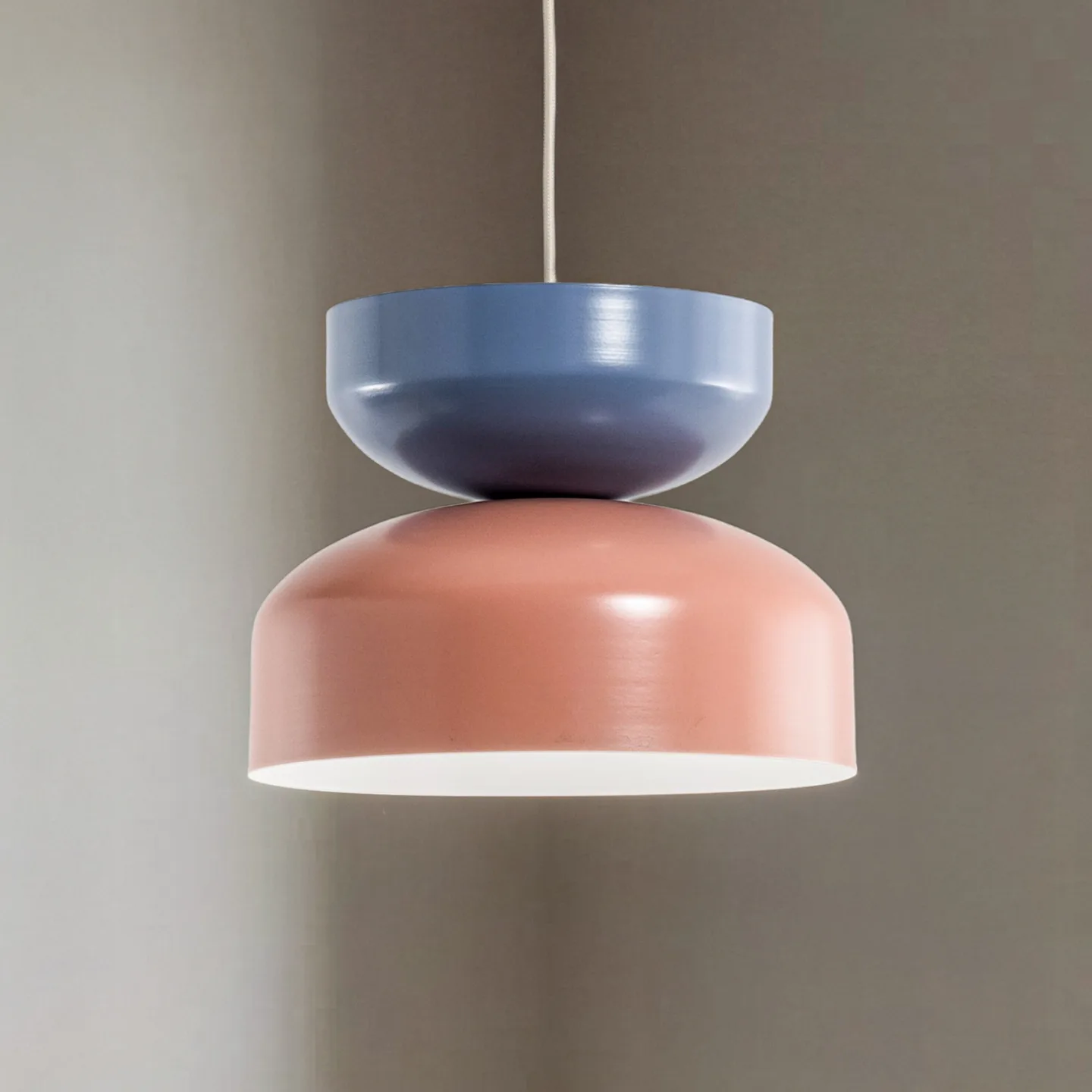 Tula Hängeleuchte, koralle/blau, Metall - ALDEX - Esszimmer - Modern - Einflammig