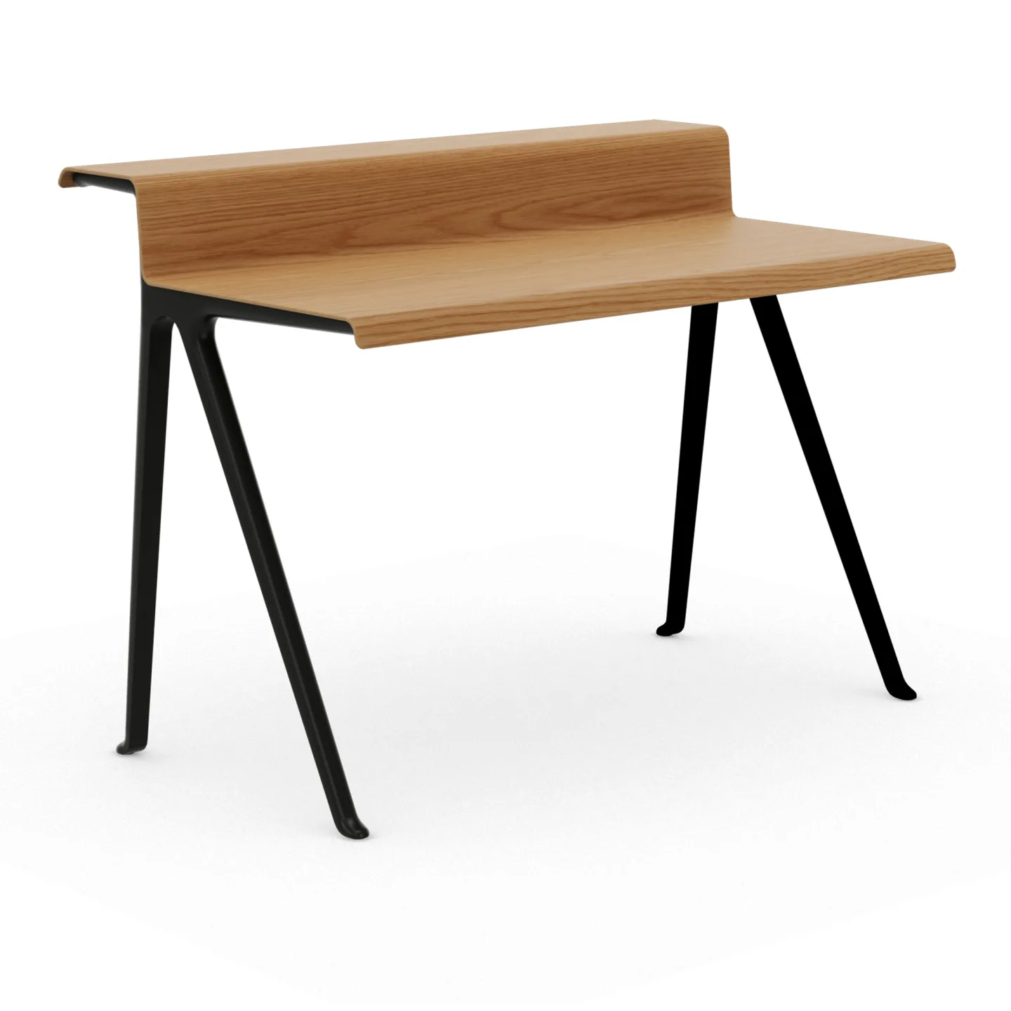 Vitra - Courier skrivbord light oak/deep black - Skrivbord - Ronan Bouroullec - Träfärgad - Trä