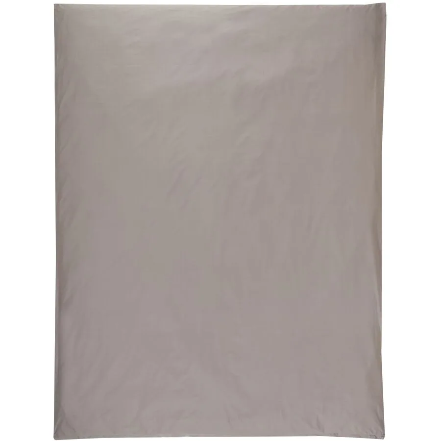 Duvetbezug Mia taupe Einfarbig Baumwolle 200 x 210 cm