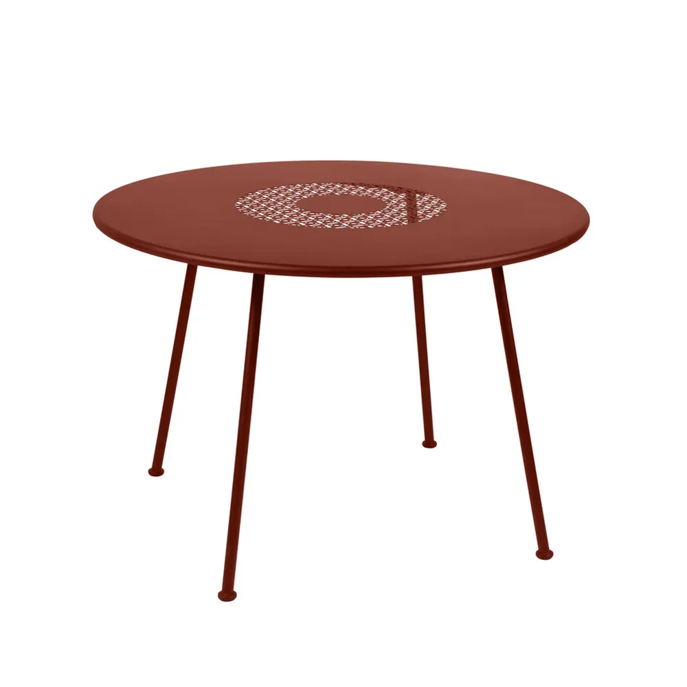 Fermob Lorette bord Red ochre (röd), ø110 cm
