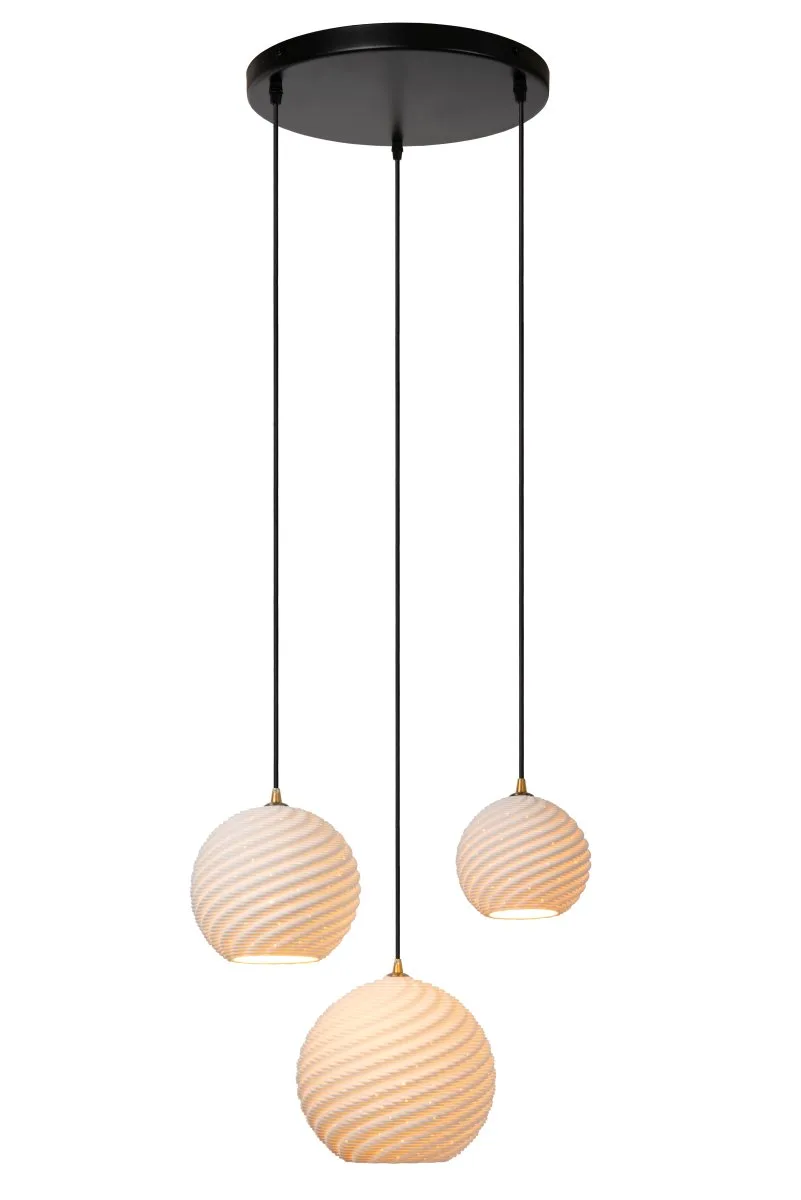 Lucide - Bina Ø40 - Taklampa - Vit