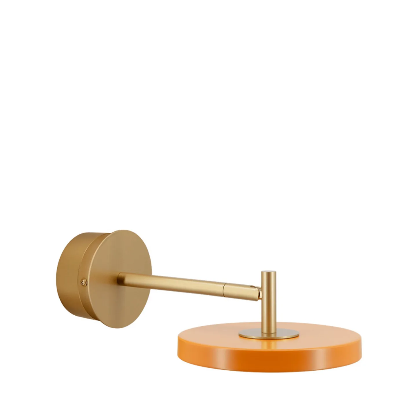 Asteria Short LED-Wandlampe orange/messing, Hardwire - UMAGE - Wohnzimmer - Design - Metall - Einflammig
