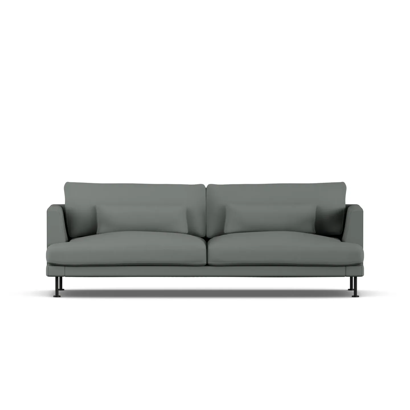 1898 Bredhult soffa Caleido Grey 1240-svart stål, 3-sits