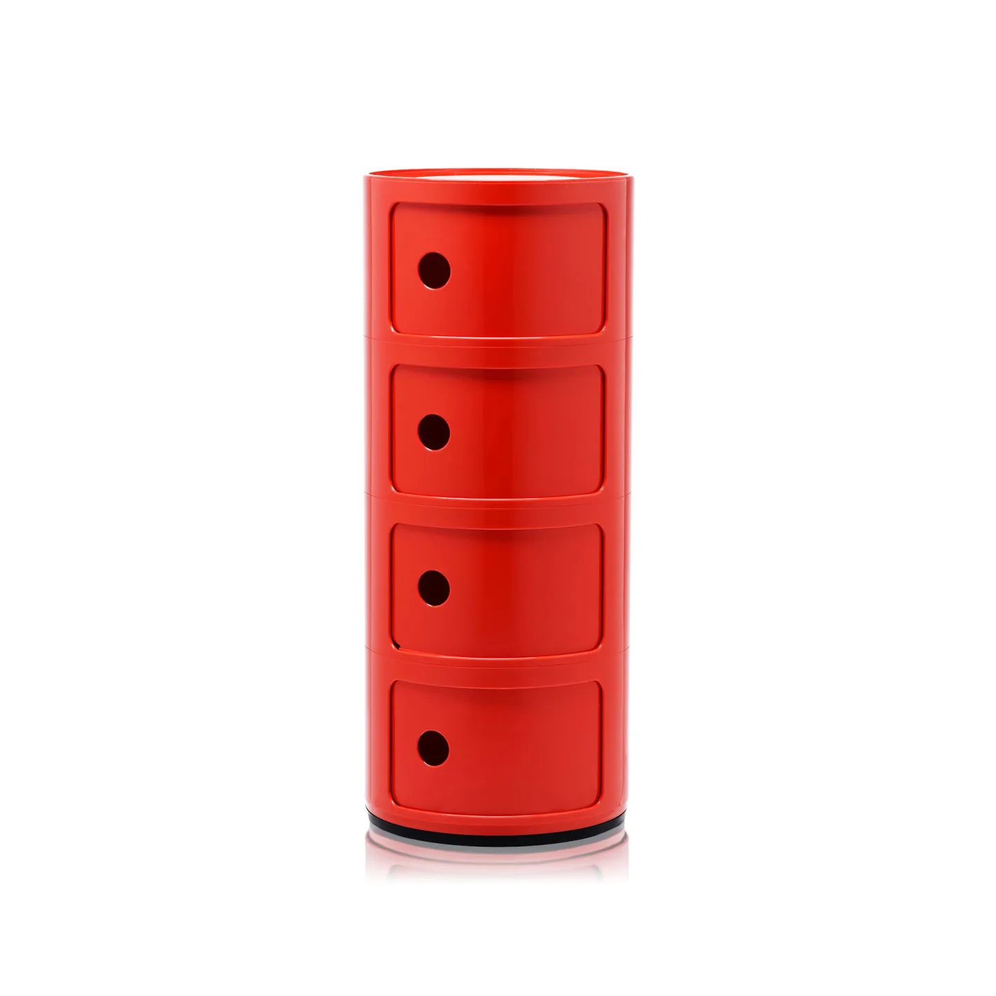 Kartell - Componibili 4985, Red, 4 Compartments - Hurtsar - Anna Castelli Ferrieri - Röd - Plast